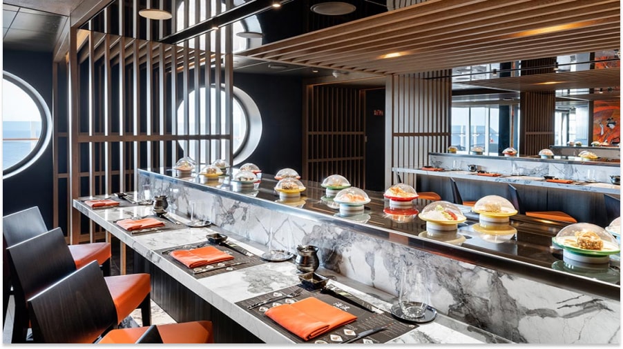 Kaito Sushi Bar onboard MSC Seascape Kaito Sushi Bar onboard MSC Seascape